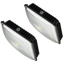 CYLED 65W LED Canopy Light Industrial Waterproof Explosion-Proof Outdoor High Bay Balcony Car Park Lane Gas Station Ceiling Light Equivalent 250W HID / HPS 6500 Lm 5500K DLC Qualified Pack of 2