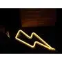 Warm White LED Lightning Bolt neon Signs for Wall Decoration Battery and USB Operated Aesthetic Room Decor neon Sign neon Lights for Kids Room, Bar, Living Room, Christmas, Party, Wedding, Halloween