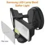 LEPOWER 1000LM Solar LED Security Lights Mtion Outdoor, 2 Adjustable Head Solar Motion Sensor Light, 5500K White Light, IP65 Waterproof Solar Flood Light for Garage, Yard, Patio(Black)