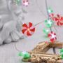 XIWU Christmas Candy String Lights 10ft 40LEDs Sweet String Lights Battery Operated with The Remote &Timer for Bedroom Indoor Outdoor Warm White Ambiance Lighting for Patio Wedding Christmas Décor