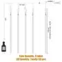 Meteor Shower Christmas Icicle Lights Outdoor, 11.8 Inches 8 Tubes 192 Led Snowfall Lights Connectable, Waterproof Hanging Falling Rain Lights for Tree Bushes Holiday Party Christmas Decorations, Blue Meteor Shower Christmas Icicle Lights Outdoor, 11.8 Inches 8 Tubes 192 Led Snowfall Lights Connectable, Waterproof Hanging Falling Rain Lights for Tree Bushes Holiday Party Christmas Decorations, Blue
