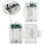 BINZET Fairy Lights Battery Operated - 33Ft 100LED Sliver Wire String Lights Waterproof 8 Modes LED Lighting String with Remote Control for Christmas Wedding Party Home DIY Decor, Warm White 2 Pack