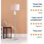 JONATHAN Y JYL1046A Aria 63'' Crystal/Metal LED Floor Lamp Contemporary,Glam,Transitional for Bedrooms, Living Room, Office, Reading, Clear/Chrome