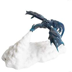 3D Volcano Fire-Breathing Dragon Night Light, LED Night Light Suitable for Bedroom, Bathroom, LED Lamp for Kids - Best Gifts ( Blue )