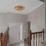 Artzone 12'' Flush_Mount_Light, Natual-Stone-Ceiling-Lights, 2-Light Mosaic Ceiling Light, Ceiling Mount Light, Kitchen Light Fixture