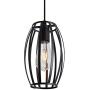 Mini Chandelier Pendant Lighting Fixture for Kitchen Island Hallway Dining Room Design, Black Basket Ceiling Lights Industrial Lightings Black
