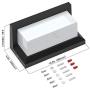 Shinbeam Outdoor Wall Porch Lights Led Matte Black Wall Mount Exterior Lamp Ip65 Waterproof Lighting Fixture 3-Color-Changeable Wall Fixture Warm White Cold White and Nature White Color(Black)