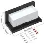 Shinbeam Outdoor Wall Porch Lights Led Matte Black Wall Mount Exterior Lamp Ip65 Waterproof Lighting Fixture 3-Color-Changeable Wall Fixture Warm White Cold White and Nature White Color(Black)