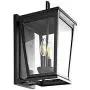 Safavieh PLT4012A Morla 2-Light Black Wall (LED Bulb Included) Outdoor Lantern