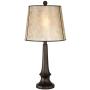 Naomi Rustic Table Lamp Aged Bronze Mica Drum Shade for Living Room Family Bedroom Bedside Nightstand Office - Franklin Iron Works Naomi Rustic Table Lamp Aged Bronze Mica Drum Shade for Living Room Family Bedroom Bedside Nightstand Office - Franklin Iron Works