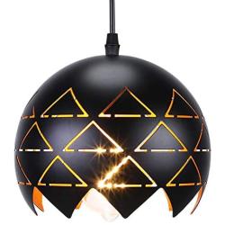 SUNVP Pendant Light Modern Dome Black Ceiling Hanging Lamp Creativity Kitchen Pendant Lighting Over Island for Kitchen Dining Room Living Room Bedroom Coffee Bar