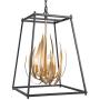 3-Light Pendant Chandelier, Adjustable Height Pendant Light Fixtures with Iron Finish, Modern Pendant Lighting for Dining Room, Kitchen, Hallway and Entryway, ETL Listed