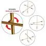 JHLBYL Sputnik Chandeliers 5-Light Modern Pendant Lighting Semi Flush Mount Ceiling Light Vintage Ceiling Light Fixture for Bedroom Living Room Dining Room Foyers, Gold