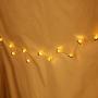 MUMENG String Light LED Pizza Shape 20 LEDs Silver Wire Warm White Battery Power Indoor Fairy String Lights for Home, Business Decor,Restaurant,Dining Room