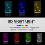 Baseball 3D Night Light, Perfect Illusion Lamp Birthday Gifts for Kids Baseball Sport Fans Lover, Remote Control 16 Colors Changing + Dim Function + Timing Bedside Lamps