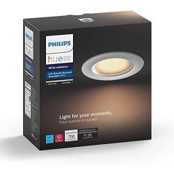 Philips Hue White Ambiance Dimmable LED Smart Retrofit Recessed Downlight, 5-Inch/6-Inch (Hue Hub Required), Works with Alexa, HomeKit & Google Assistant