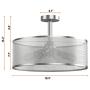 Tangkula Industrial Ceiling Light Fixture, Fabric Drum-Shaped Shade, Semi Flush Mount Ceiling Light w/ Metal Hanging Kit, 6-Light Close to Ceiling Light for Dining Room, Bedroom, Cafe, Bar, Entryway Tangkula Industrial Ceiling Light Fixture, Fabric Drum-Shaped Shade, Semi Flush Mount Ceiling Light w/ Metal Hanging Kit, 6-Light Close to Ceiling Light for Dining Room, Bedroom, Cafe, Bar, Entryway
