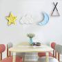 AUSAYE 3Pack LED Night Lights 3D Moon Cloud Star Sign Lamp Battery Operated Wall Decoration NightLight for Living Room,Bedroom,Home,Party,Christmas Kids Adult Gifts