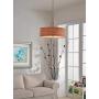 Kenroy Home Casual 3 Light Pendant ,64 Inch Height, 22 Inch Diameter with Brushed Steel Finish