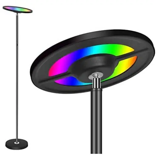Floor Lamp, SZGMJIA LED WiFi Smart Floor Light with 1-100% Brightness Dimmable & 4 Colors Temperatures, 25W, Eye-Caring Dimmable Reading Standing Lamp for Sewing Living Room Bedroom Office Floor Lamp, SZGMJIA LED WiFi Smart Floor Light with 1-100% Brightness Dimmable & 4 Colors Temperatures, 25W, Eye-Caring Dimmable Reading Standing Lamp for Sewing Living Room Bedroom Office