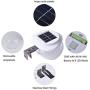iSunMoon 6 Pack Upgraded Version Gutter Solar Lights Outdoor 9 LED Gutter Lights Solar Powered for Fence Roof Gutter Garden Yard Wall Lamp