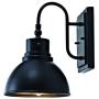 Addington Park 31766 Seascape Collection 1-Light Vintage Outdoor Wall Sconce, Black