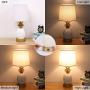 Bedside Touch Lamp with USB Charging Port, 3 Way Dimmable Modern Nightstand Lamp with White Lampshade Pineapple LED Touch Lamp for Living Room, Bedroom, Guest Room, Office, 6W LED Edison Bulb Included