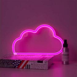 MYGOTO Pink Cloud Neon Signs,USB Charging/Battery LED Neon Light for Party Supplies, Girls Room Decoration Accessory, Table Decoration, Children Kids Gifts (Pink Cloud)