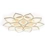 DYRABREST Modern Acrylic Ceiling Chandeliers Home LED Warm Light Flower Shape Ceiling 15 Head Dining Room Living Room Bedroom (Warm Light)