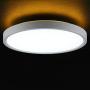 TALOYA LED Surface Mount 12 Inch Ceiling Light with Back Night Light (Gold), 24W Round Modern Flush Mount Light Fixture for Child Teen Baby Boy Living Room Bedroom, Easy Installation