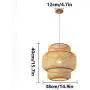 Nordic Simple And Modern Chandelier Handmade Bamboo Weaving Pendant Light Creative Personality Hanging Lamp Living Room Bedroom Dining Room Suspend Light