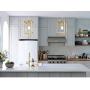 Modern Industrial Pendant Light Retro Loft Design Lantern Farmhouse Chandelier for Kitchen Island Dining Room Bedroom Foyer (Gold)