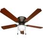 Oil-Rubbed Bronze 52 inch Ceiling Fan with Light, 3 Speed Ceiling Fan with Reversible Blades for Living Room, Bedroom, Basement, Kitchen, Garage