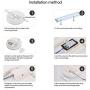 LE Flush Mount Ceiling Light Fixture Waterproof LED Ceiling Light for Bathroom Porch, 5000K Daylight 15W (100W Equivalent) 1250lm Ceiling Lamp for Kitchen, Bedroom, Living Room, Hallway, Non Dimmable LE Flush Mount Ceiling Light Fixture Waterproof LED Ceiling Light for Bathroom Porch, 5000K Daylight 15W (100W Equivalent) 1250lm Ceiling Lamp for Kitchen, Bedroom, Living Room, Hallway, Non Dimmable