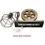 PUZHI HOME Industrial Wall Sconce Pulley Wall Lamp 1-Light Wall Light Fixtures for Indoor Lighting Bathroom Kitchen Living Room -Bronze Finished