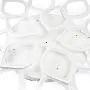 DYRABREST Modern Acrylic Ceiling Chandeliers Home LED Warm Light Flower Shape Ceiling 15 Head Dining Room Living Room Bedroom (White Light)
