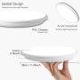 Combuh 24W Round LED Ceiling Light 4000K IP54 11Inch Modern Flush Mount Ceiling Lighting Fixtures Waterproof Close to Ceiling Light Natural White for Living Room Bedroom Shower Bathroom Dining Room