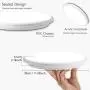 Combuh 24W Round LED Ceiling Light 4000K IP54 11Inch Modern Flush Mount Ceiling Lighting Fixtures Waterproof Close to Ceiling Light Natural White for Living Room Bedroom Shower Bathroom Dining Room
