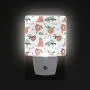 ZOEO Sloth Night Light Slow Down Plug-in LED Night Lamp with Light Sensor Bathroom Toilet Bedroom Kitchen Wall Decorative Daylight White for Kids Childrens