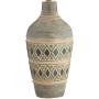 Desert Mesa Rustic Table Lamp Southwest Style Pattern Oatmeal Fabric Drum Shade for Living Room Bedroom Bedside Nightstand Office Family - John Timberland