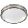 Sleeklighting 12-inch LED Flush Mount Ceiling Light Fixture | 3 CCT Color Temperature Switch | 3000-4000-5000 | 15 Watts 1100 Lumens Dimmable | Brushed Nickel | Kitchen, Bedroom | UL, Energy Star