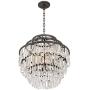 Beloit Rust Crystal Chandelier 20'' Wide Vintage 3 Tier 4-Light Fixture for Dining Room House Foyer Kitchen Island Entryway Bedroom Living Room - Vienna Full Spectrum