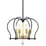 Trongee Industrial Pendant Light Fixtures Black Metal Pendant Lights Rustic Farmhouse Chandelier for Kitchen Dining Room Living Room Foyer Hallway Loft (Large) Trongee Industrial Pendant Light Fixtures Black Metal Pendant Lights Rustic Farmhouse Chandelier for Kitchen Dining Room Living Room Foyer Hallway Loft (Large)
