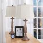 Maxax Table Lamps Set of 2 Modern Bedside Lamp for Living Room Bedroom,Antique Brown Finish