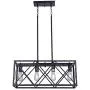 MELUCEE 4-Light Dining Room Chandelier Black Rectangle Rustic Light Fixtures Ceiling Hanging, Farmhouse Pendant Lighting for Kitchen Island Foyer Restaurant MELUCEE 4-Light Dining Room Chandelier Black Rectangle Rustic Light Fixtures Ceiling Hanging, Farmhouse Pendant Lighting for Kitchen Island Foyer Restaurant