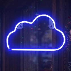 FUNPENY LED Neon Decorative Light, Neon Sign Shaped Decor Light, Cloud Shape Indoor Decor for Living Room, Birthday Party, Wedding Party