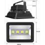 SZPIOSTAR 200W LED Flood Lights, Outdoor Light Fixture Daylight White 6000K, Super Bright 20000lm, Waterproof IP65, Security Floodlight