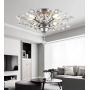 SEOL-LIGHT Vintage Sliver Grey Crystal Branches Chandeliers Ceiling Light Flush Mounted Fixture with 4 Light 160W 24.5''Dia for Bedroom,Living Room,Entryway SEOL-LIGHT Vintage Sliver Grey Crystal Branches Chandeliers Ceiling Light Flush Mounted Fixture with 4 Light 160W 24.5''Dia for Bedroom,Living Room,Entryway