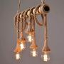 LightInTheBox Vintage Pendent Light Rustic/Lodge Country Style 60W E26/E27 Cluster Design Lighting Ambient Light Wood Decoration Included 6 Bulbs Fixture Living Room Bedroom Kitchen Dining Room