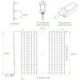 LE LED Curtain Lights, 19.7x9.8ft, 594 LED, 8 Modes, Plug in Twinkle Lights, Cool White, Indoor Outdoor Decorative Wall Window String Lights for Bedroom, Party, Wedding Backdrop, Patio Décor and More